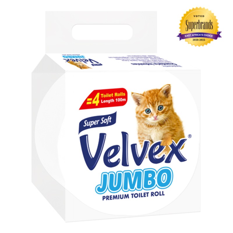 VELVEX JUMBO WRAPPED TISSUE