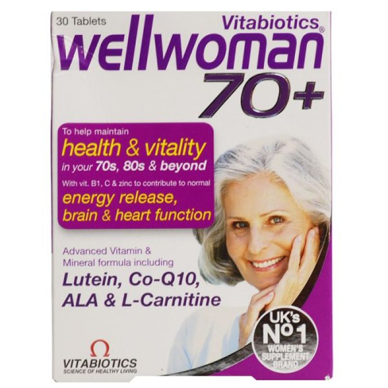 WELLWOMAN VITABIOTICS 70 PLUS TABLETS