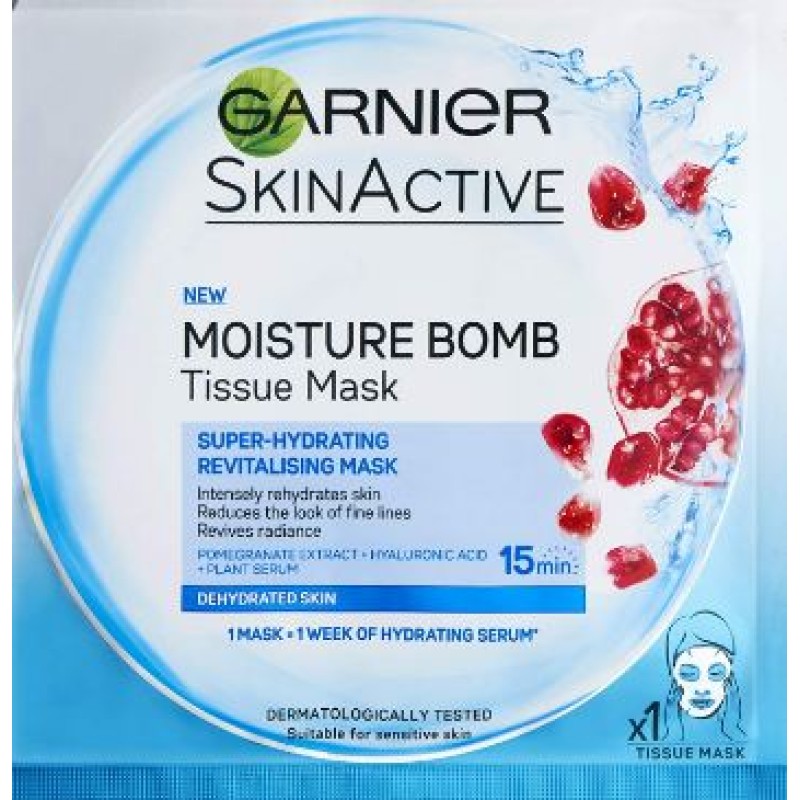 GARNIER MOISTURE BOMB HYDRATING FACE MASK