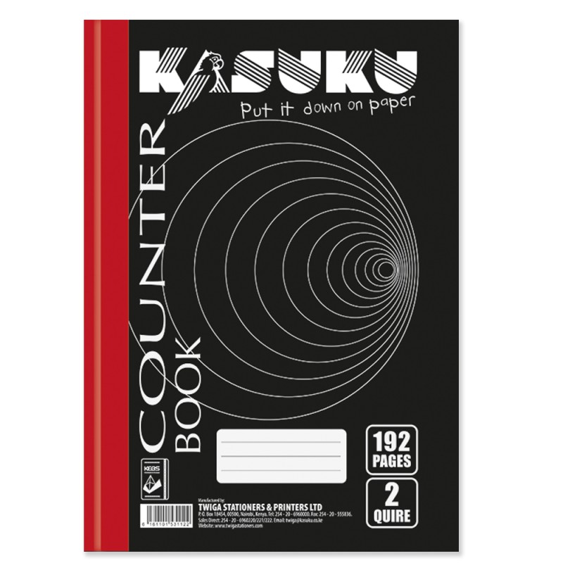 KASUKU 2QUIRE COUNTER BOOK A4