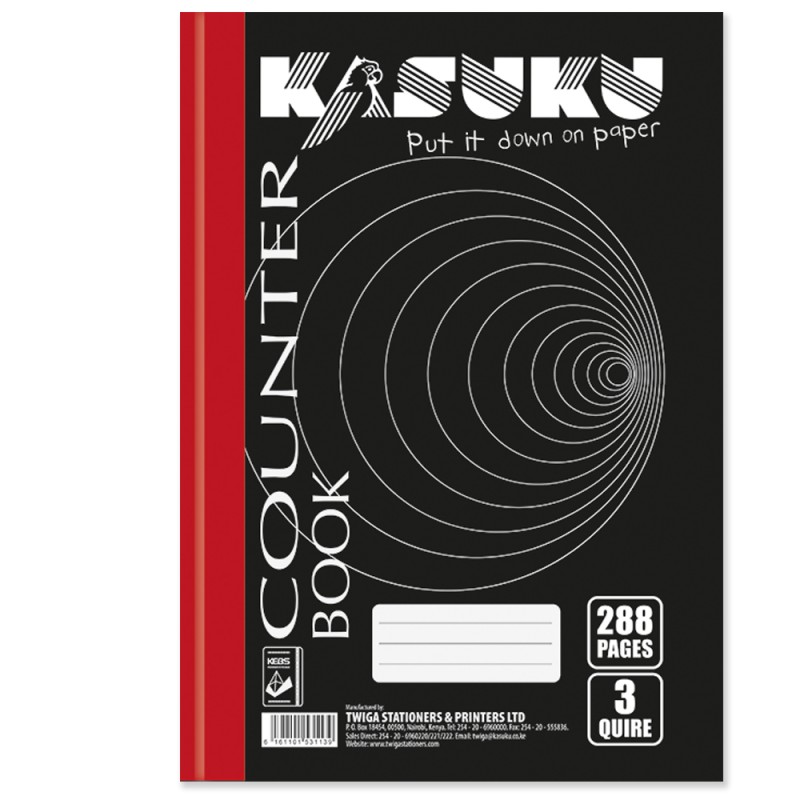 KASUKU 3QUIRE COUNTER BOOK A4