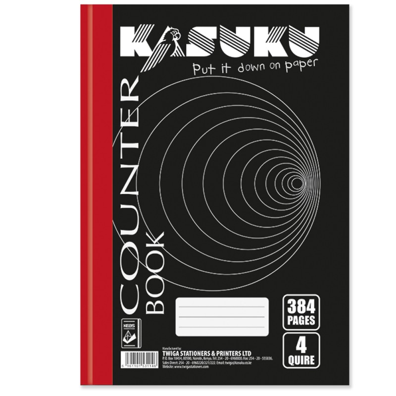 KASUKU 4QUIRE COUNTER BOOK A4