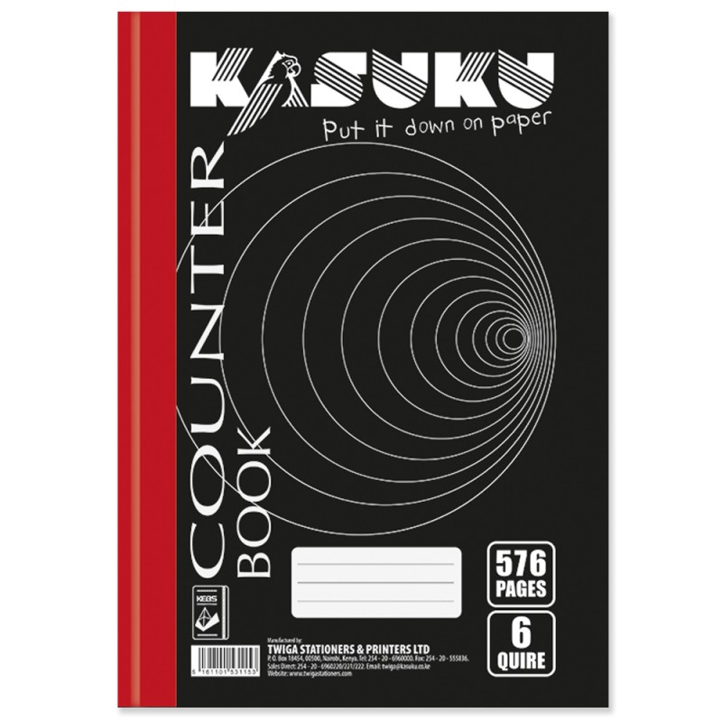 KASUKU 6QUIRE COUNTER BOOK A4