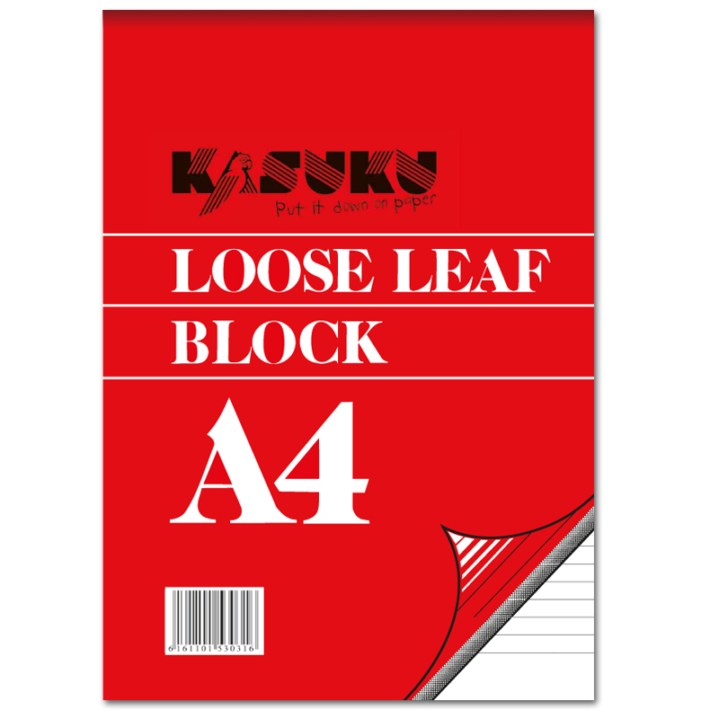 KASUKU LOOSE LEAF BLOCK A4