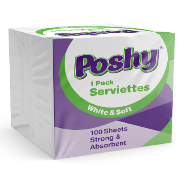 POSHY SERVIETTES 100 SHEETS