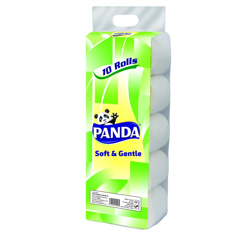 PANDA TOILET TISSUE ROLLS 10PACK