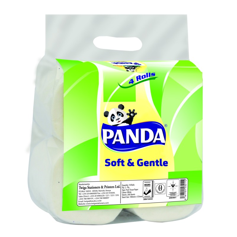 PANDA TOILET ROLLS 4PACK