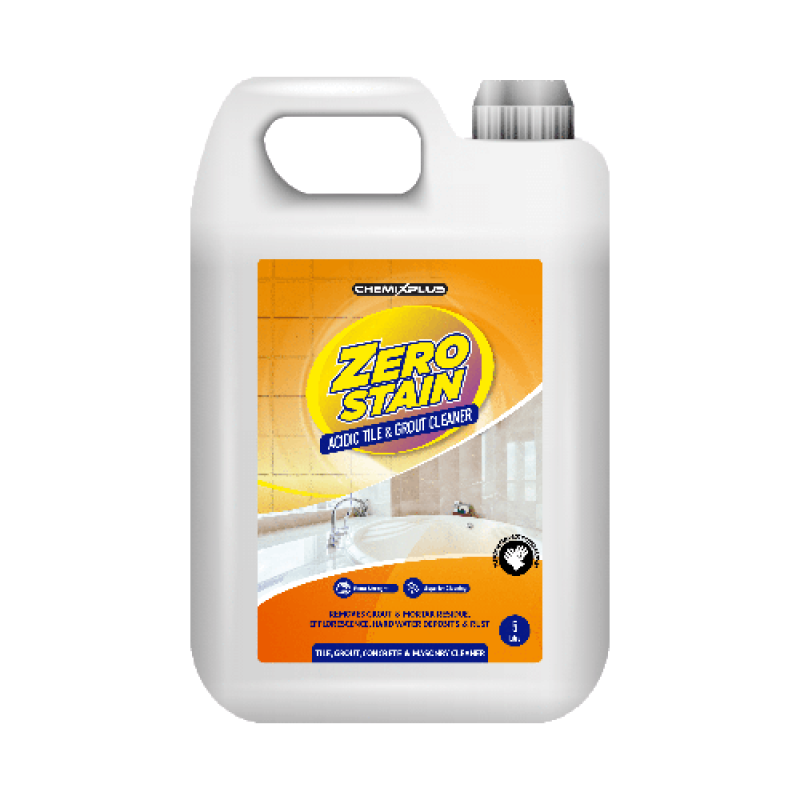 ZERO STAIN – ACIDIC TILE & GROUT CLEANER 5 LITRES