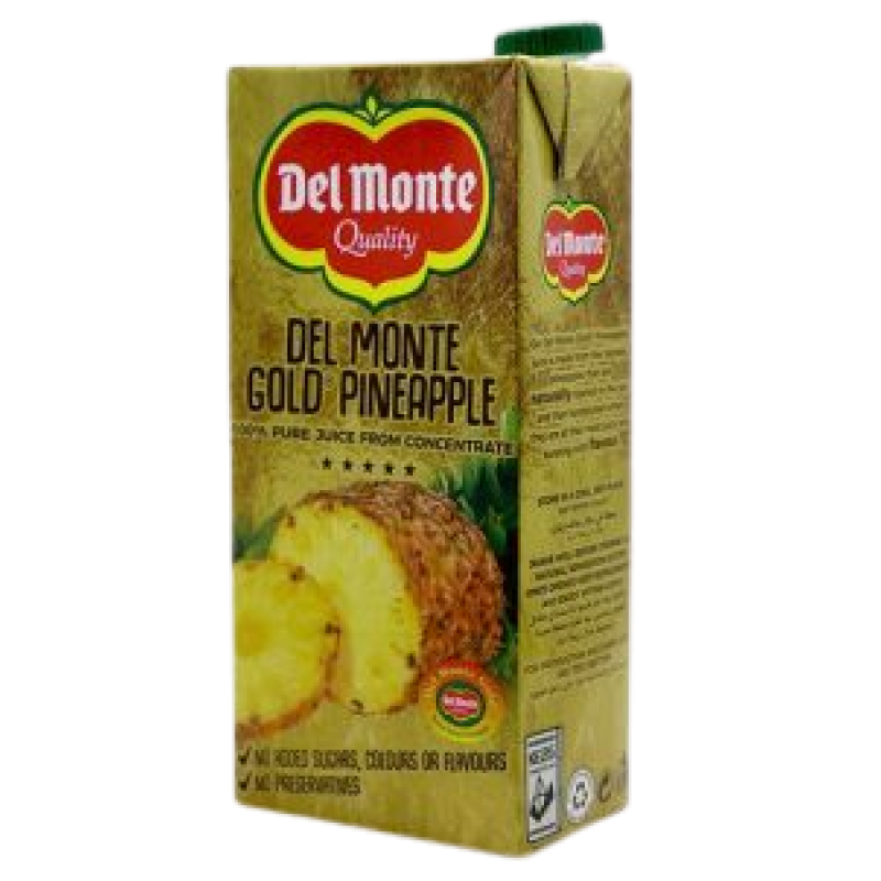 DEL MONTE GOLD PINEAPPLE 1LITRE