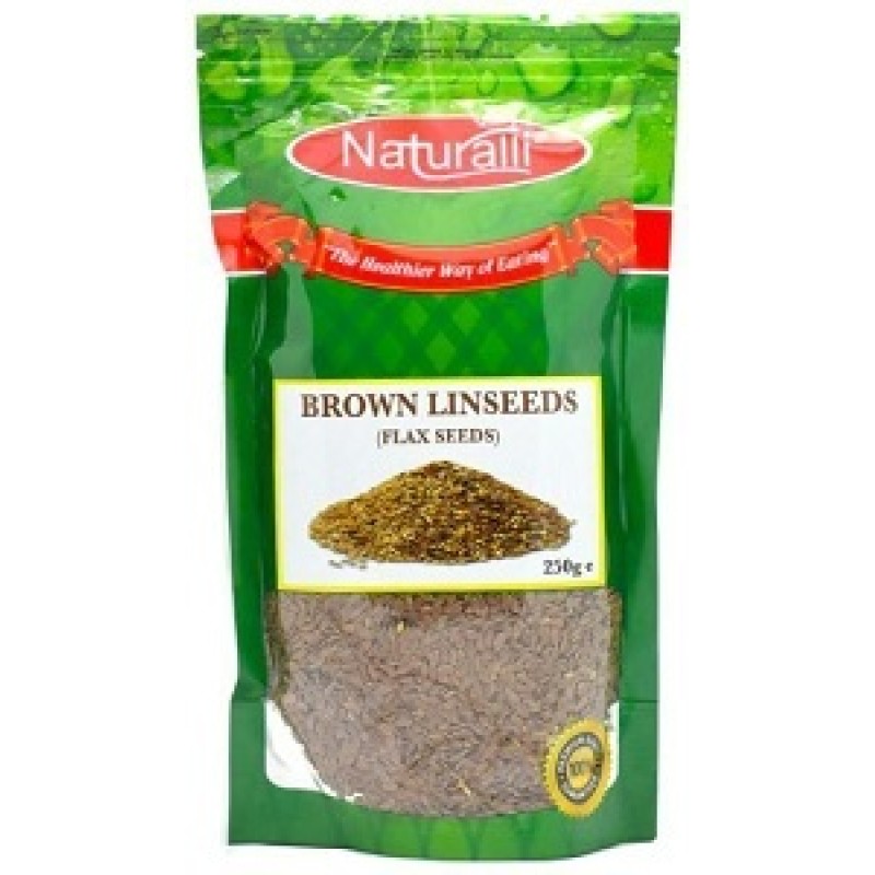 NATURALLI BROWN LINSEEDS FLAXSEEDS 250G