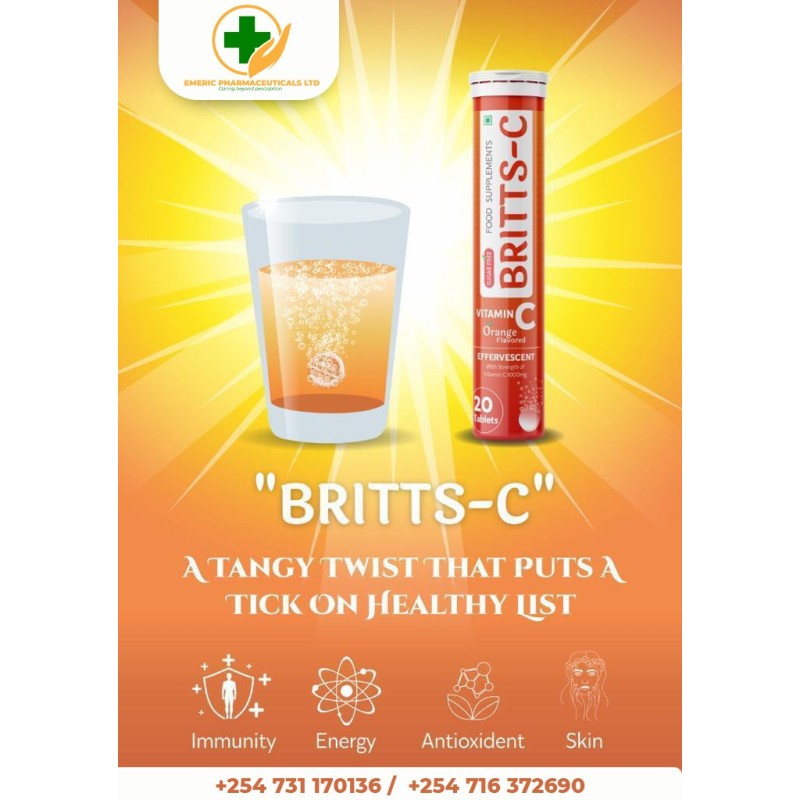Britts C -Vitamin C Effervescent TABLETS