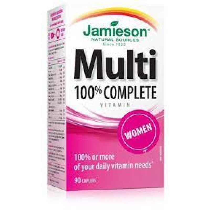 Jamieson multivitamin 100% Complete women caplets 90's