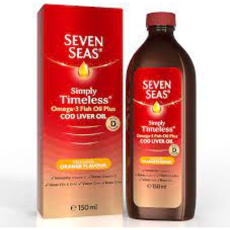 SEVEN SEAS COD LIVER OIL ORANGE FLAVOUR 150ML