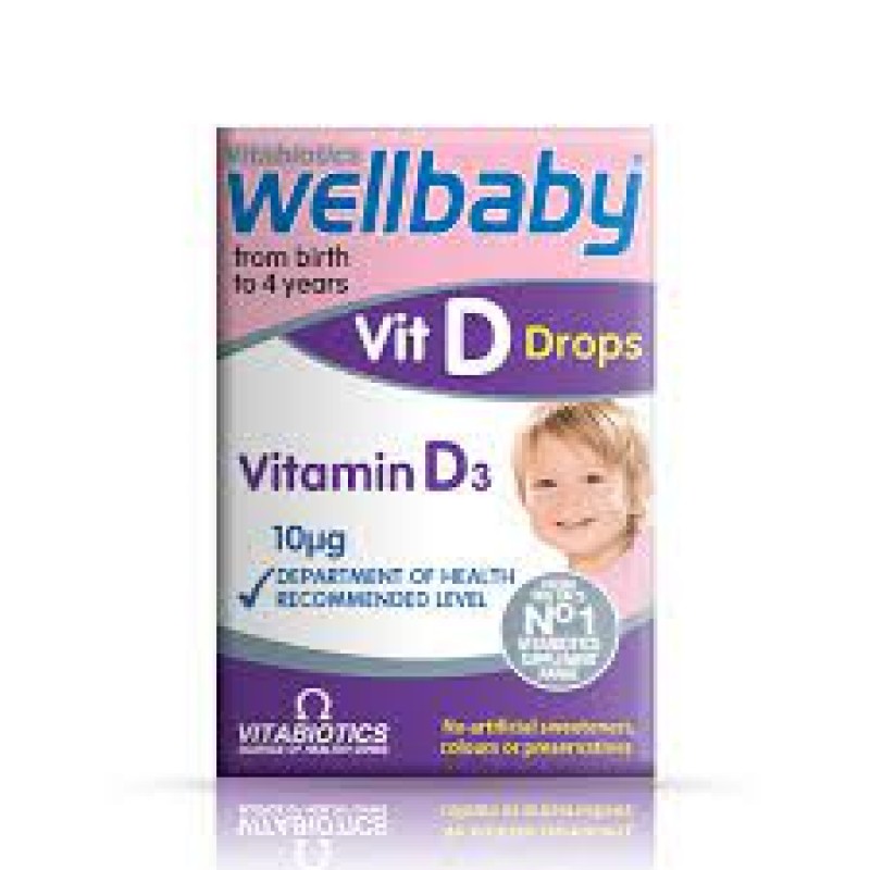 Wellbaby Vitamin D Drops 30ml Birth to 4years