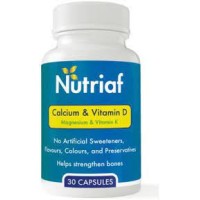 NUTRIAF Calcium & Vitamin D - 100% Natural Ingredients