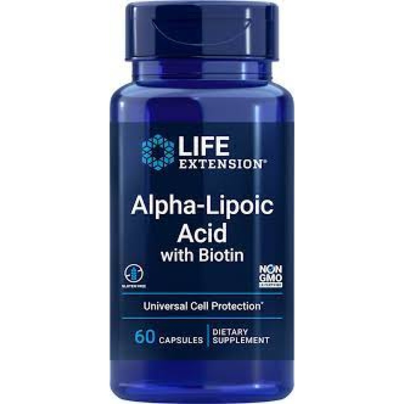 Alpha-Lipoic Acid with Biotin 60 capsules - LIFE EXTENSION 