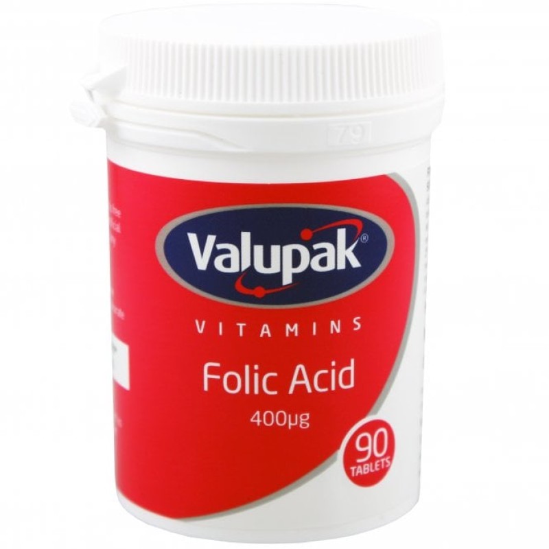 Valupak Vitamins Folic Acid 90's Tablets 