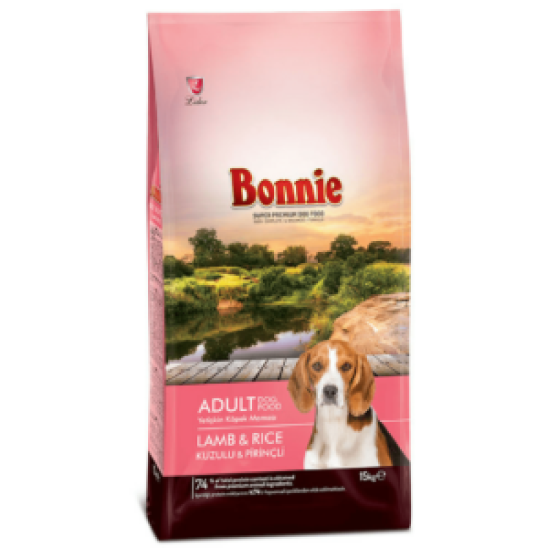 BONNIE ADULT DOG FOOD – LAMB AND RICE 15KG 