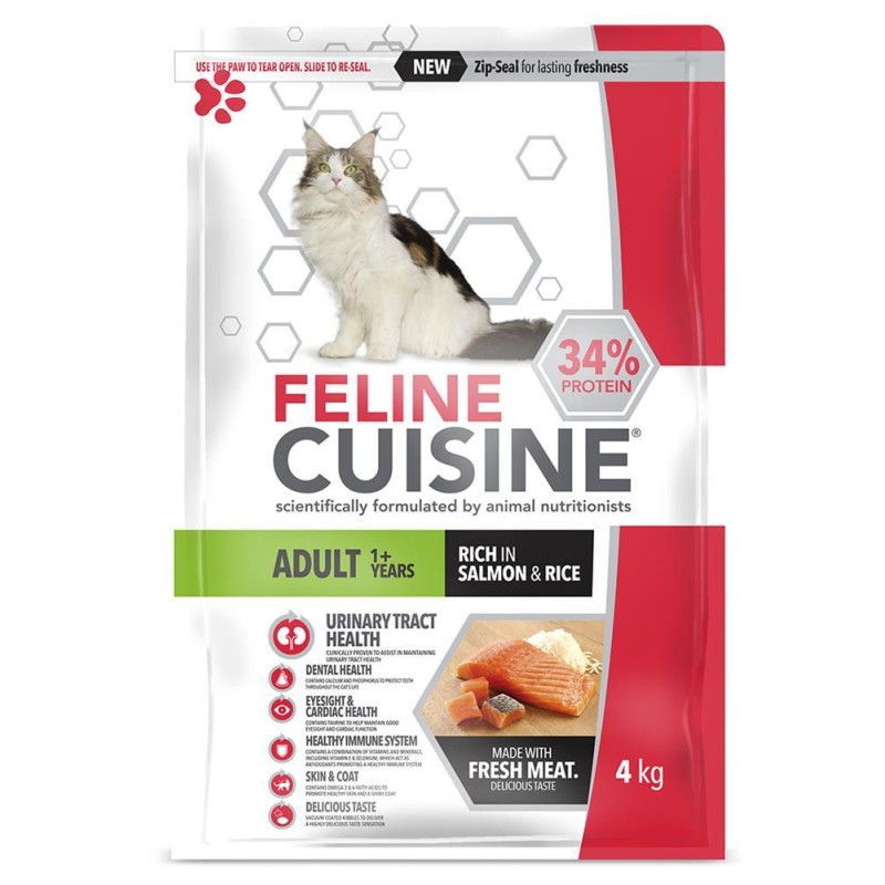 FELINE CUISINE SALMON AND RICE 4KG CAT FOOD