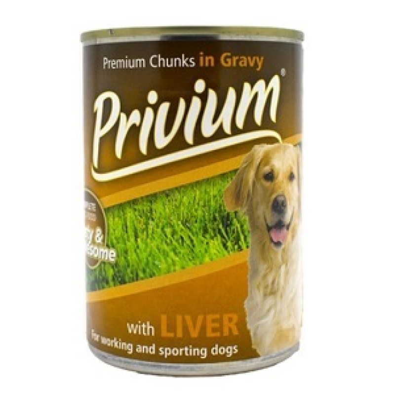 PRIVIUM CHUNKS IN GRAVY WITH LIVER 410G 