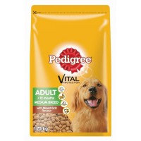 PEDIGREE ADULT MEDIUM BREED DOG FOOD WITH MIXED GRILL 1.75KG