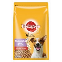 PEDIGREE ADULT FOOD SMALL BREED WITH BEEF 1.75KG