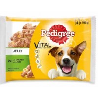 PEDIGREE POUCH 2 CHICKEN AND 2 LAMB IN JELLY DOG FOOD 100G