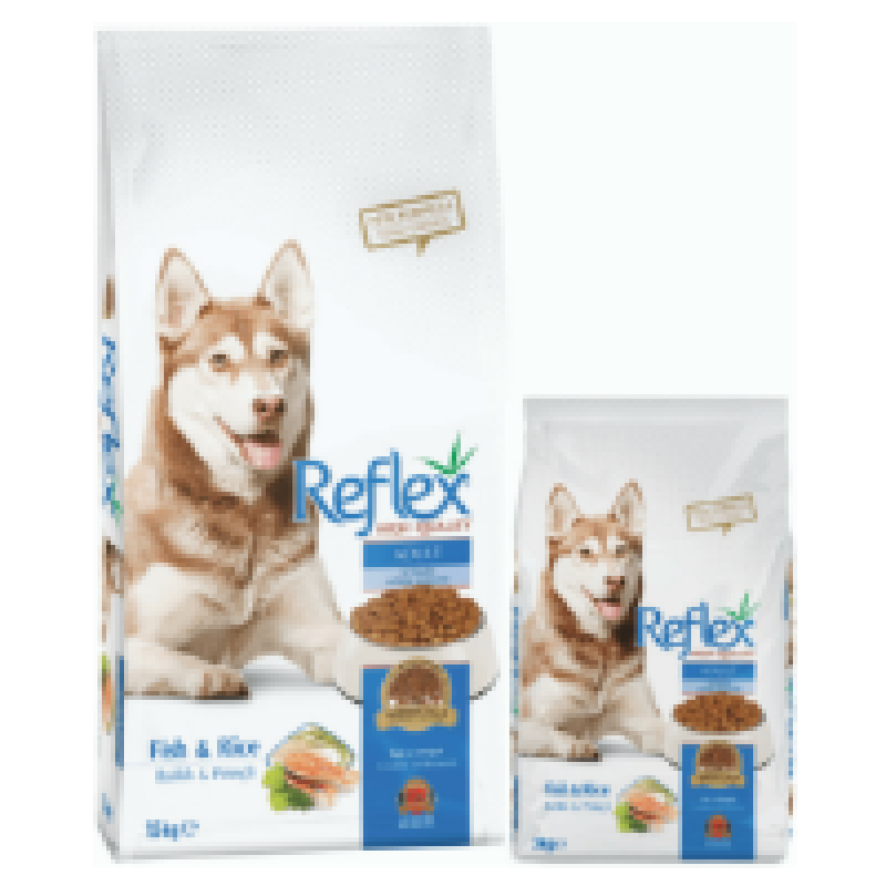 REFLEX PREMIUM ADULT DOG FOOD – FISH & RICE 3KG