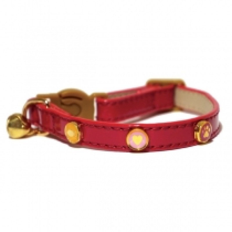 ROSEWOOD CHERRY RED CAT COLLAR
