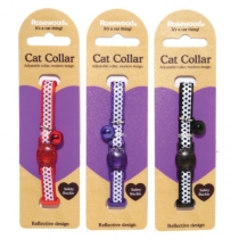 ROSEWOOD REFLECTIVE CAT COLLAR