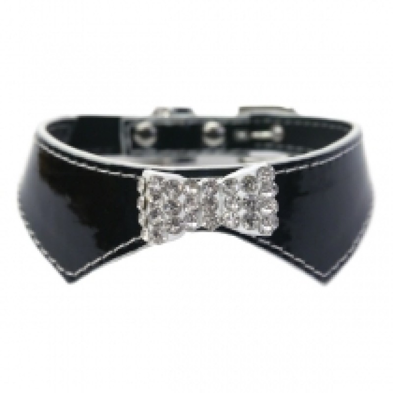 ROSEWOOD SPARKLE BLACK PET COLLAR
