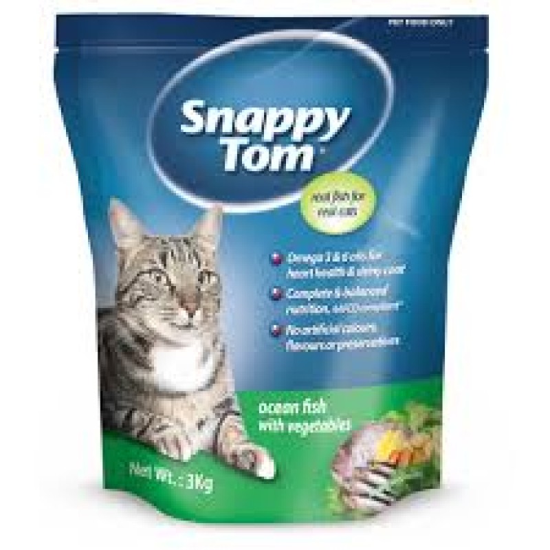 Snappy Tom Ocean Fish with Vegetables 1.5kg Snappy Tom Ocean Fish with Vegetables 1.5kg