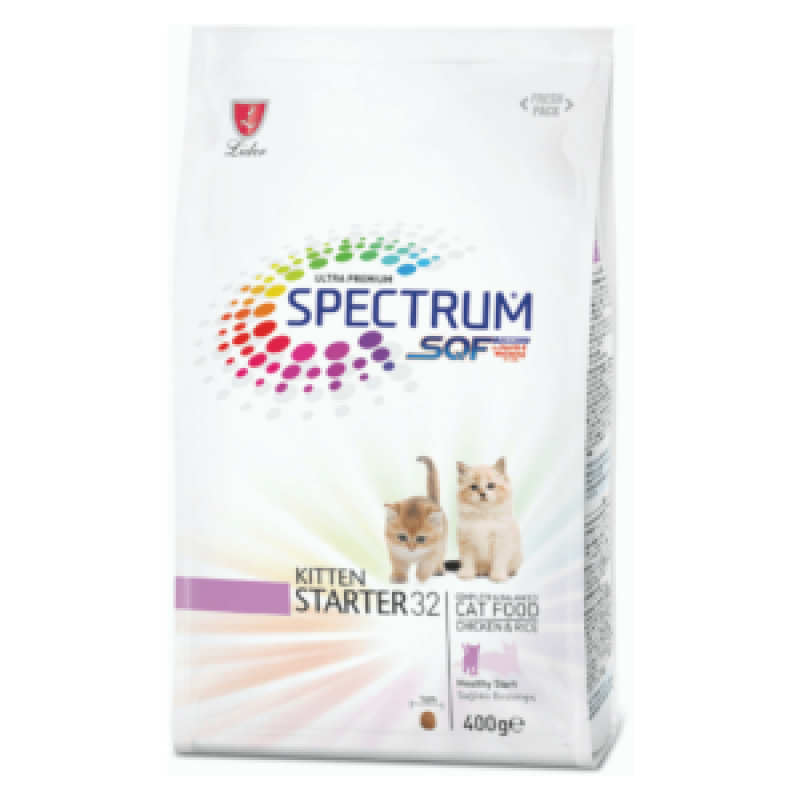 SPECTRUM ULTRA PREMIUM KITTEN FOOD – STARTER32 0.4KG