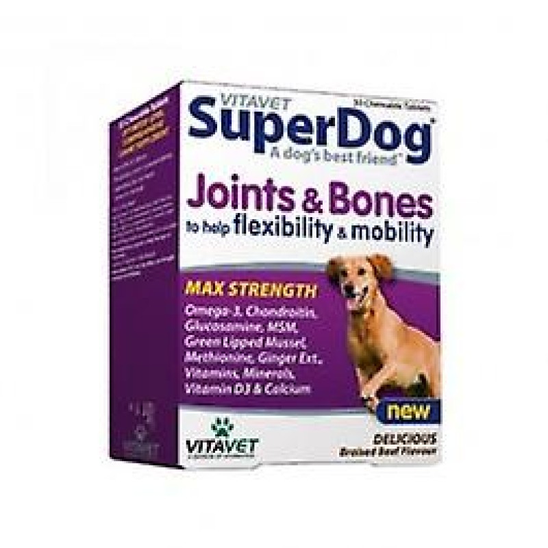 VITAVET SUPERDOG JOINTS AND BONES TABLETS 30S