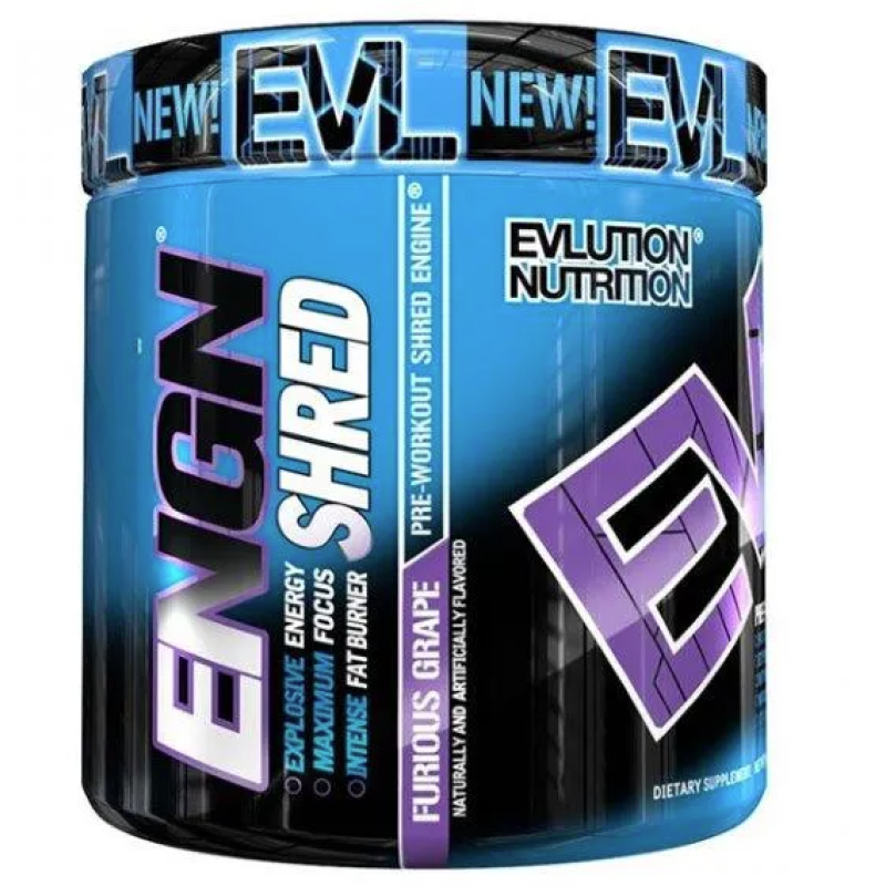 EVLUTION ENGN SHRED PRE-WORKOUT GRAPE (30SVS) 222G