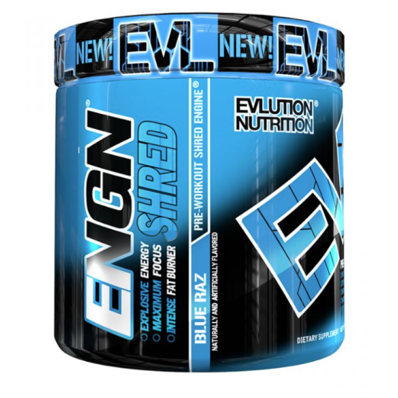 EVLUTION ENGN PRE-WORKOUT BLUE RAZ 255G