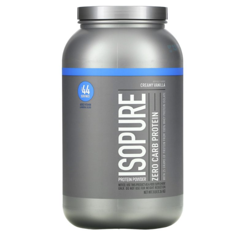 ON ISOPURE GF ZERO CARB PROTEIN CREAMY VANILLA 1.36KG