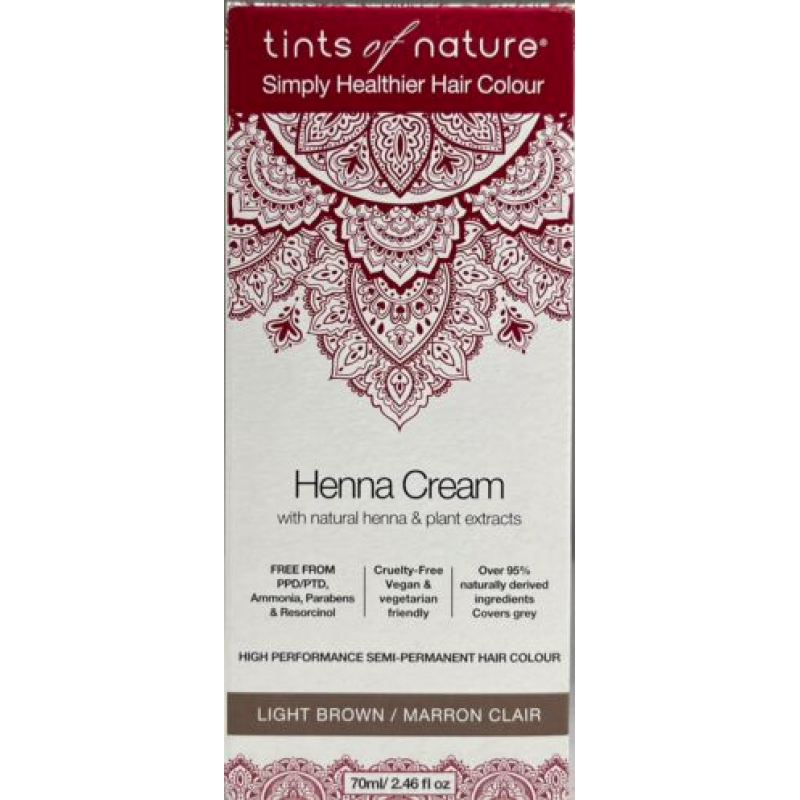 TINTS HENNA CREAM LIGHT BROWN 70ML