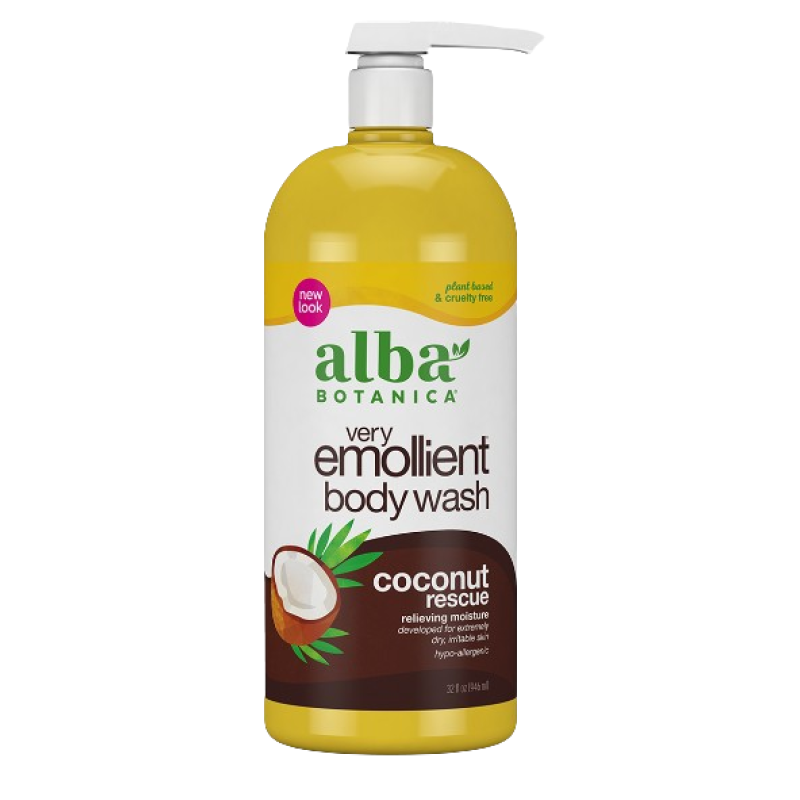 ALBA EMOLLIENT BATH & SHOWER GEL COCONUT RESCUE 946ML