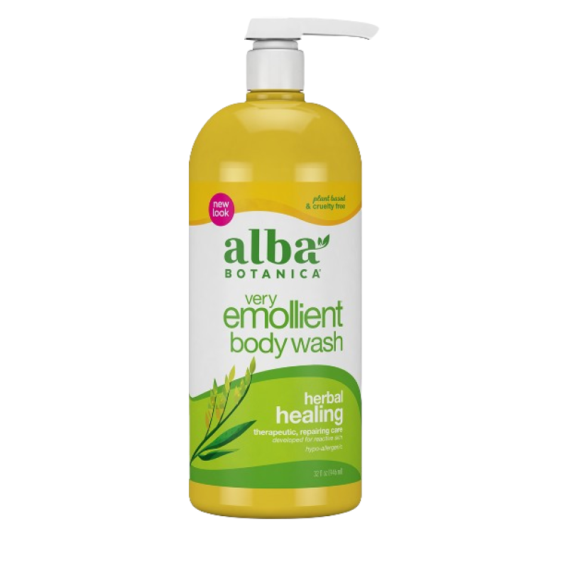 ALBA EMOLLIENT BATH & SHOWER GEL HERBAL HEALING 946ML