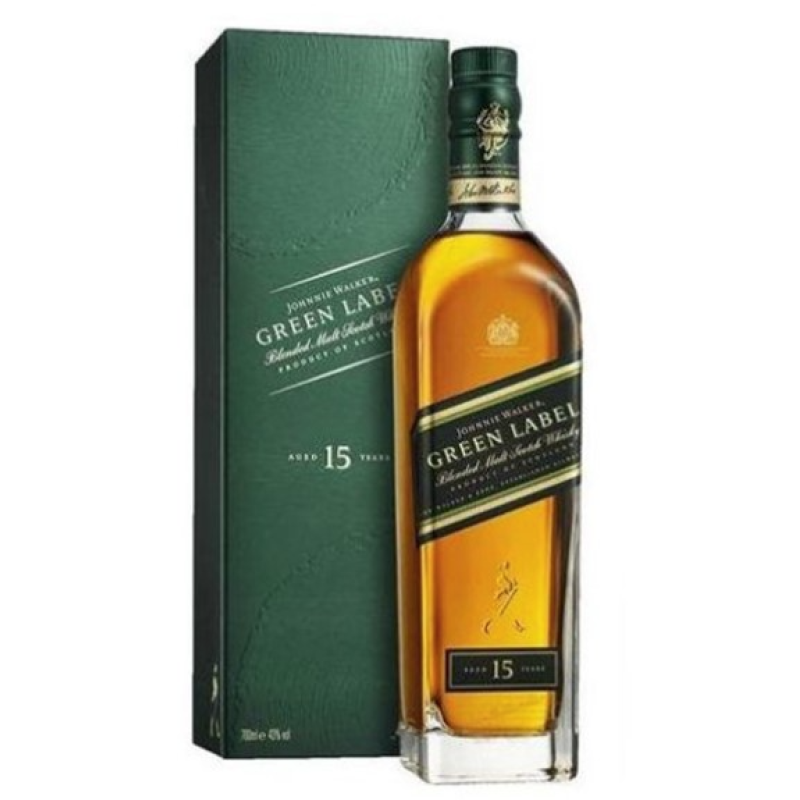 JOHNNIE WALKER GREEN LABEL 15 YEAR OLD 750ML