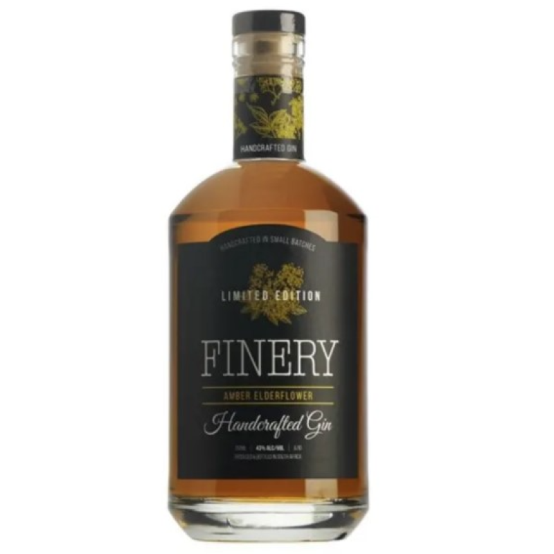 FINERY AMBER ELDERFLOWER INFUSED GIN 75OML