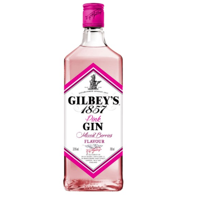 GILBEYS PINK (MIXED BERRIES) GIN 750ML