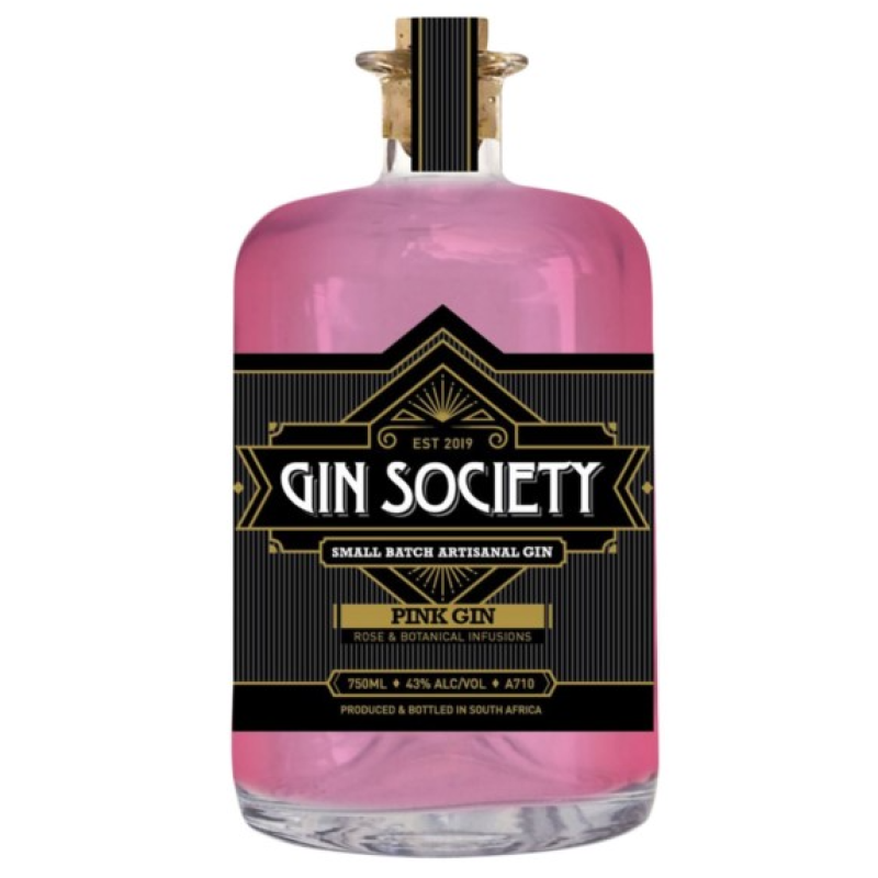 GIN SOCIETY PINK GIN 750ML 