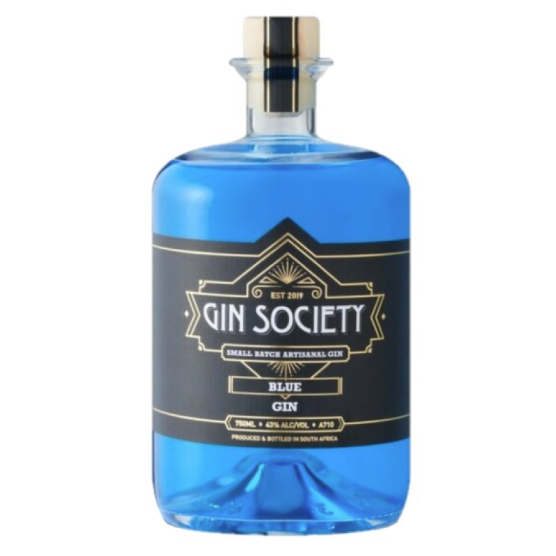 GIN SOCIETY BLUE GIN 750ML 