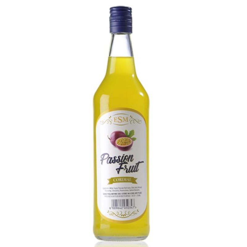 ESM PASSION FRUIT CORDIAL 750ML