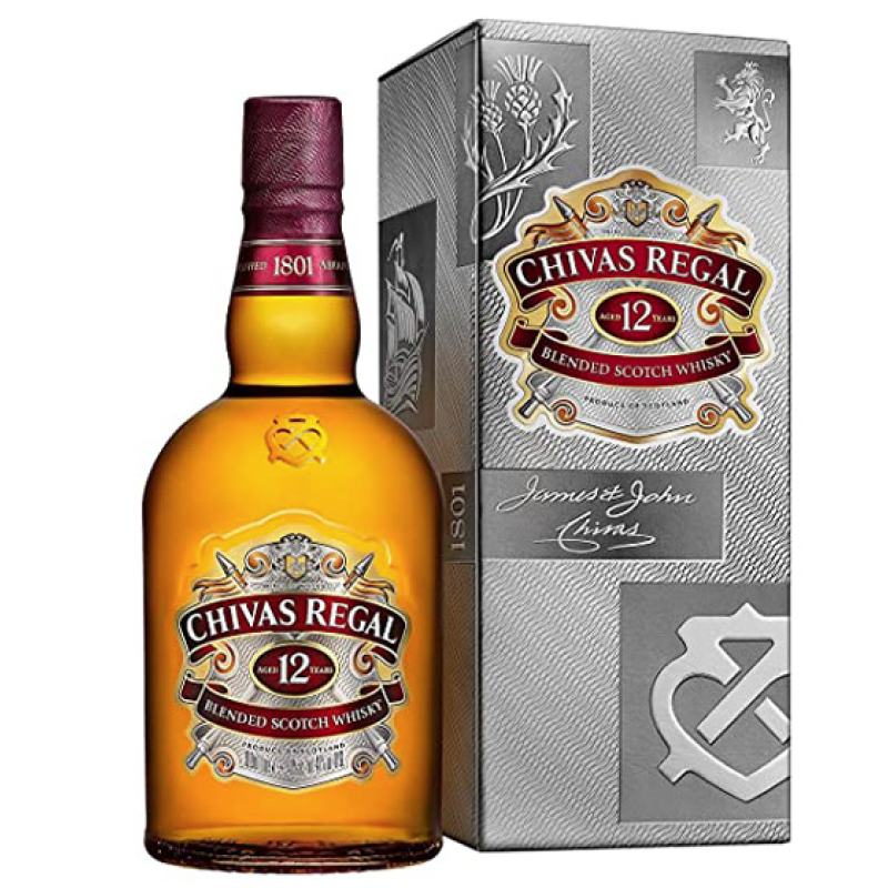 CHIVAS REGAL 12 YEAR OLD BLENDED SCOTCH WHISKY 1L