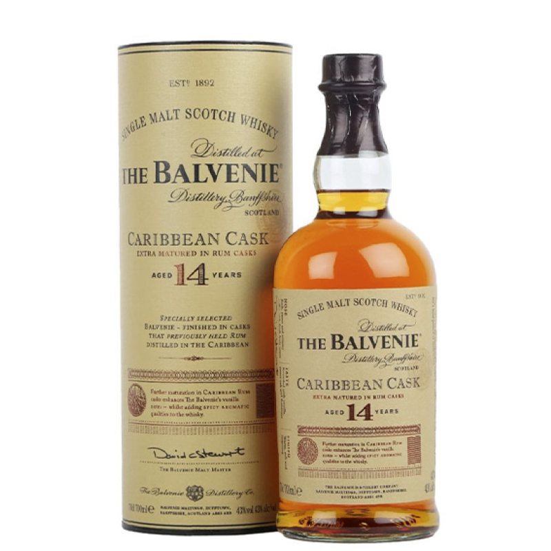 THE BALVENIE 14 YEAR CARIBBEAN CASK 700ML