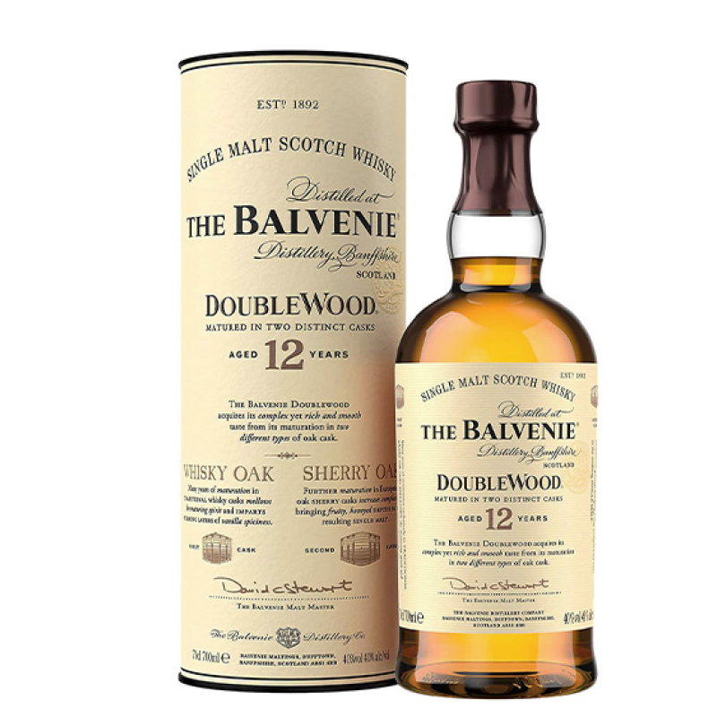 THE BALVENIE 12 YEAR DOUBLEWOOD WHISKY 700ML