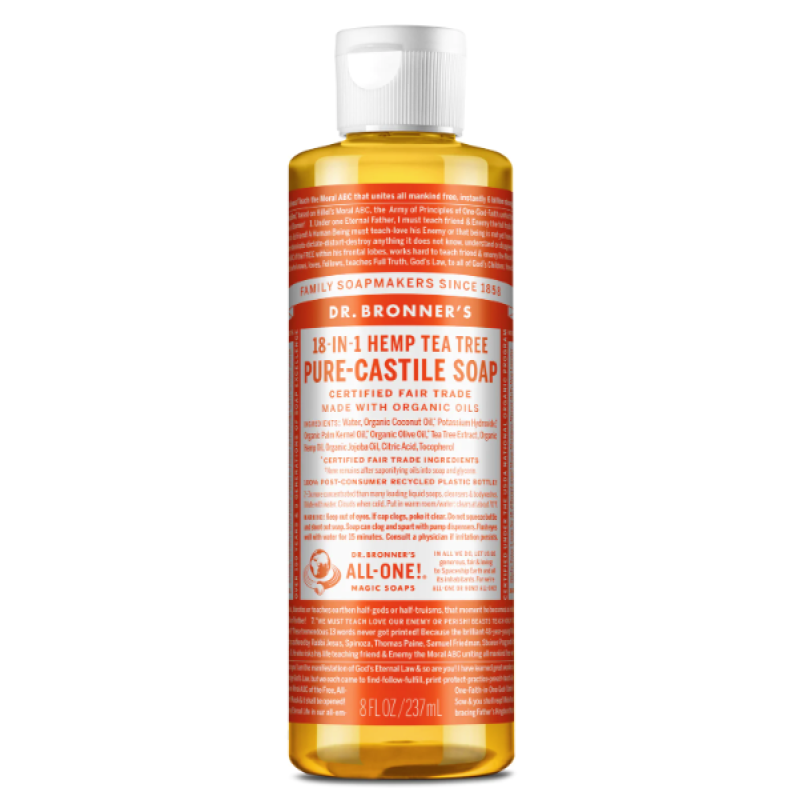 DR BRONNER'S TEA TREE PURE CASTILE LIQUID SOAP 237ML